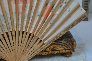 Antique Japanese Hand Fan,  Small Vintage Ladies Hand Fan,  Paper Japanese Fan 3