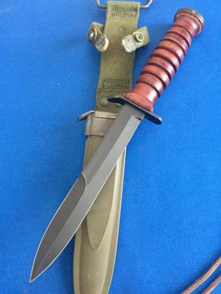 Post WWII 2 Paratrooper USM3 U.  S M3 Camillus Blade marked Trench Fighting Knife 6
