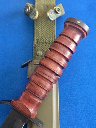 Post WWII 2 Paratrooper USM3 U.  S M3 Camillus Blade marked Trench Fighting Knife 7