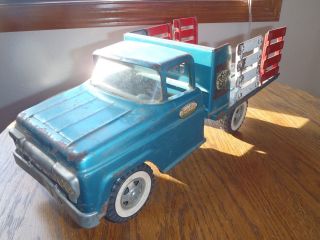 Rare Vintage Tonka Toy,  Tonka Farms Tin Toy Truck,  Antique,  Tonka Truck