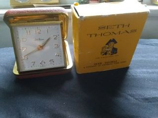 Vintage Seth Thomas Travel Alarm Clock (germany) Ib