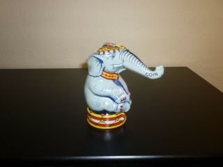 J Chein Elephant Bank Vintage Tin Toy 1950 