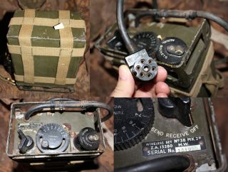 WWII Extremely Rare British Airborne Military Radio Complete Full Set No.  38 Mk2 4