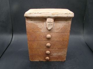 Chinese Ming Dynasty (1368 - 1644) Big Pottery Chest U5843