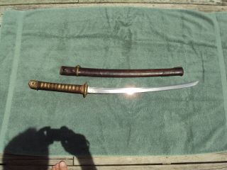 WwII Japanese Army officer ' s samurai sword antique shin gunto collectible ww2 2