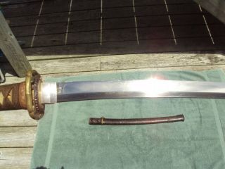 WwII Japanese Army officer ' s samurai sword antique shin gunto collectible ww2 4
