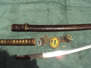 WwII Japanese Army officer ' s samurai sword antique shin gunto collectible ww2 8
