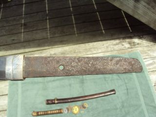 WwII Japanese Army officer ' s samurai sword antique shin gunto collectible ww2 9