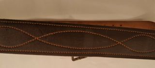Military Soviet officer Vintage Russian USSR leather belt of the 1970s Army.  100 4