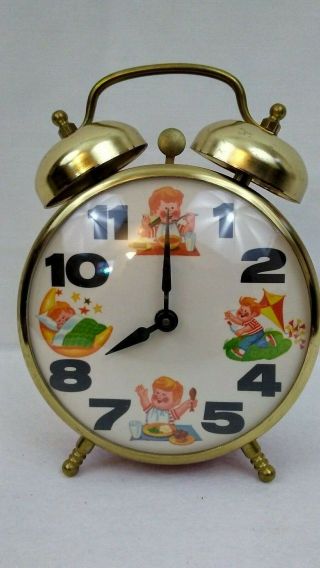 Vintage Robert Shaw Controls Co. ,  Luxe Time Twin Bell Alarm Clock - Circa 1960 