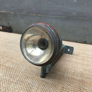 Vintage Spot Light,  Prewar,  1900s,  Copper,  Boat Lamp,  Articulating & Rotating. 7