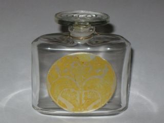 Vintage Caron Baccarat Perfume Bottle Le Tabac Blond 2 Oz Factice - 3 1/2 " 2