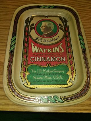 Watkins Pure Ground Cinnamon Tray (vintage)