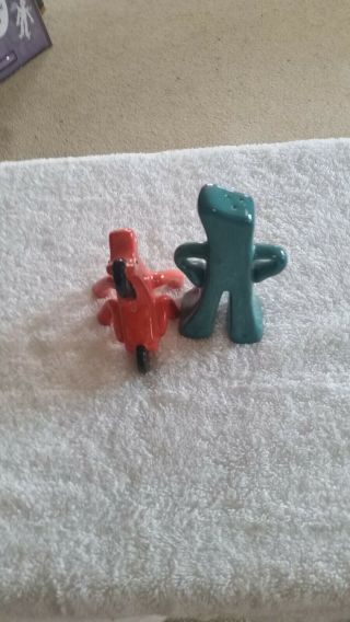 Pokey and gumby salt and pepper shakers no box 2