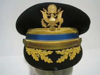 Minty Colonel Army Intelligence Visor Hat Cap With Bullion On Visor Size 7