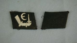 Ww2 German Scarce Elit Estonian Volunteers Collar Tabs