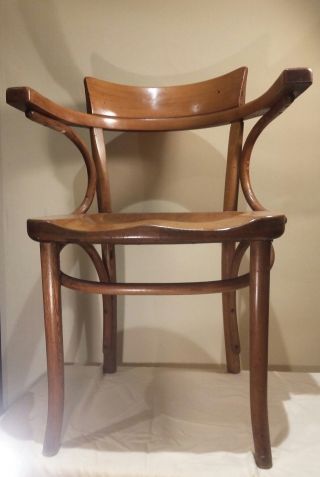 Rare Vintage Thonet Bentwood Chair Mid Century Armchair Trinity College