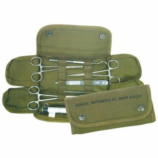 - Military 16pc Minor Surgical Kit Stainless Steel Instruments & Sutures Od