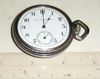 Elgin National Antique Sidewinder Pocket Watch In Display Case Grade 290 - 1919