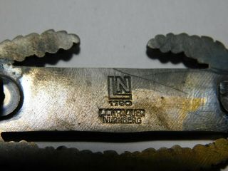 Rare EX,  Screw Back Combat Infantry Badge By Lauer Nurnberg A Beauty 4