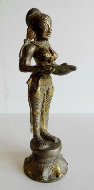 Rare Old Indian / Persian Bronze Statue Of A Female Figure - Info Most Welcome