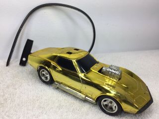 Kenner Ssp Chev Gold V - 1 Corvette Car Sonic Power 1971 Rip Cord