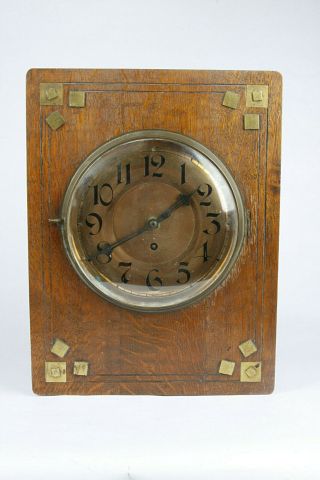 Lfs Furtwängler & Söhne Arts And Crafts Wall Clock Germany - Rare