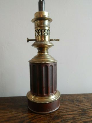 Bronze Tin Plate and Brass French Moderator Lamp c.  1850 - Complete and 3