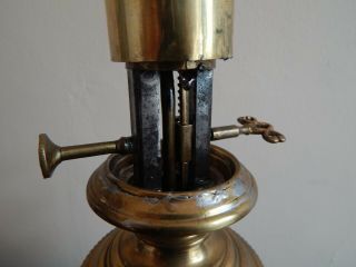 Bronze Tin Plate and Brass French Moderator Lamp c.  1850 - Complete and 7