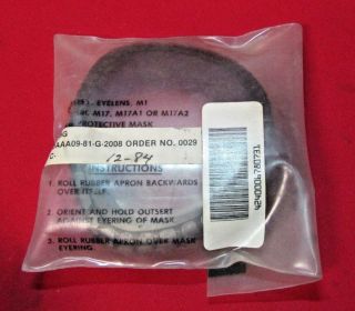 Vintage Vietnam War Era Rare Medics M17A1 Gas Mask w/Bag Xtra Lenses Filters 7