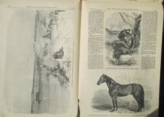 York Illustrated News CIVIL WAR June 1863 Rebel General & Harness Racing. 4