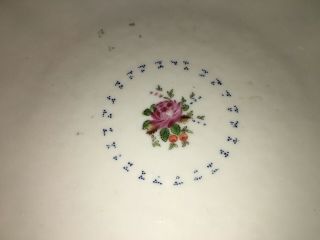Antique Chinese Export Porcelain Floral Rose Serving Bowl Ca.  1800 3