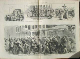 York Illustrated News CIVIL WAR August 1863 Sherman,  Rebel Diary,  NY Riots 4