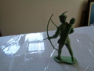 MARX Orig.  Richard Green,  Robin Hood 60mm Figure Split Bow Very Good 2