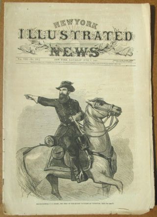 York Illustrated News Civil War June 7 1863 Maj Gen U S Grant On Horseback