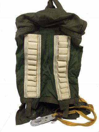 Vietnam Era Style Parachute Deployment Bag With Static Line