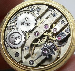 Antique Bailly France Ladies Minniature Enamel 18K Gold / Diamonds Pocket watch 3