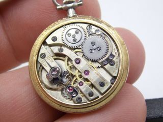 Antique Bailly France Ladies Minniature Enamel 18K Gold / Diamonds Pocket watch 7