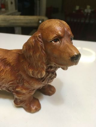 ANTIQUE HUBLEY CAST IRON GOLDEN COCKER SPANIEL DOG BOOKEND DOORSTOP, 2