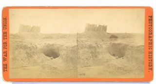 Stereoview Photograph E.  T.  Anthony Civil War Views Fortifications Petersburg 27