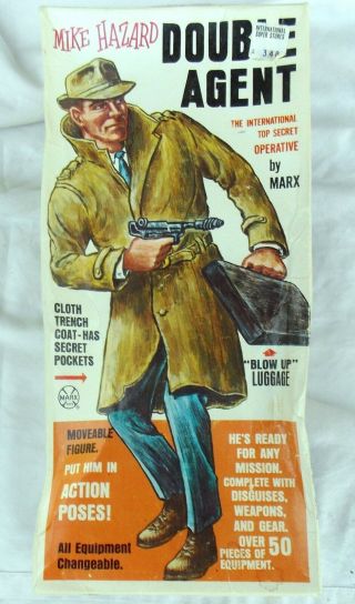 Vintage Marx Mike Hazard Double Agent W/ Box 2090
