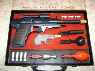 Vintage Topper Toys Multi - Pistol 09 Secret Agent Set In Case