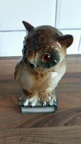 Unusual Vintage Pottery Owl Lamp / Air Purifier 3