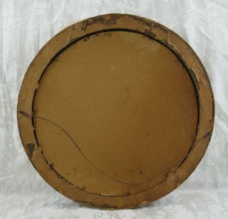 Antique Convex Federal Bullseye Gold Gilt Ball Round Circular Mirror 18.  75 