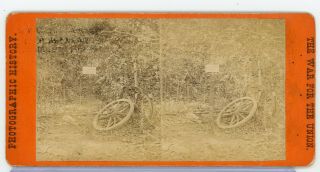 Stereoview Photograph E.  T.  Anthony Civil War Views General Mcpherson Killed 23