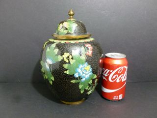 Antique Authentic Chinese Export Cloisonne (multi) Vase Rare Item  7382
