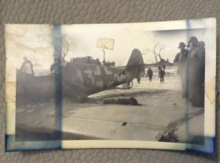 WW2 US 8 Photos Of Crashed German Messerschmitt 109 With Dead Pilot On Ground 5