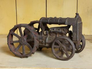Antique Cast Iron Fordson Tractor Toy
