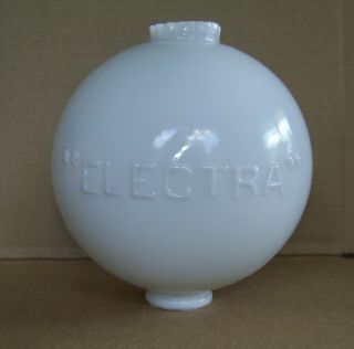 Antique Electra 4 1/2 Inch White Milk Glass Lightning Rod Ball