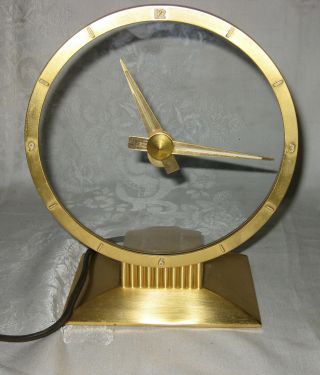 Vintage Jefferson Golden Hour Electric Mystery Clock,  But Needs Tlc